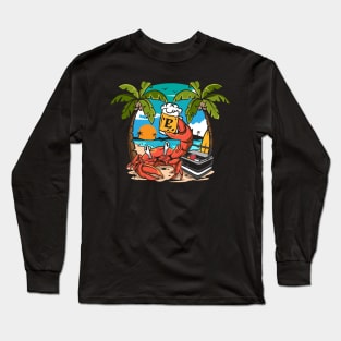Tropical Bliss: Beachside Escape Long Sleeve T-Shirt